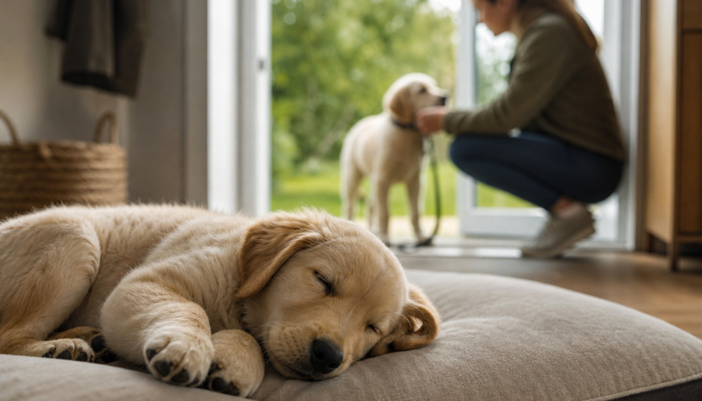 Pourquoi le sommeil des chiots influence-t-il leur apprentissage de la promenade ?